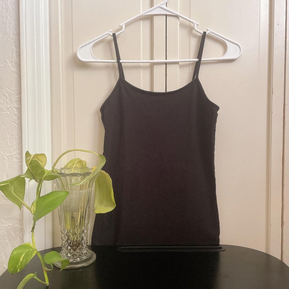 TIME AND TRU Spaghetti Straps Scoop Neck Solid Print Lingerie Camisole (NWT)